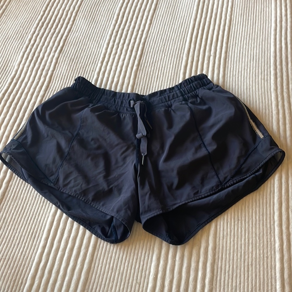 Navy Lululemon Hotty Hot Shorts Tie Front